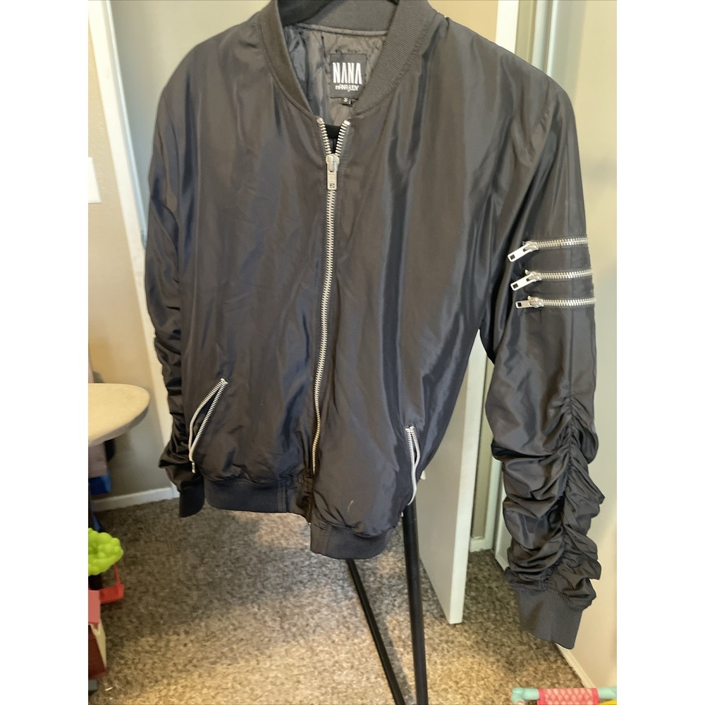 Nana Judy Unisex Bomber Jacket Size S Black